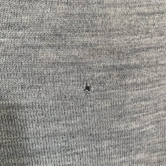 Smartwool mixed print lightweight v-neck‎ gray black pullover sweater - Picture 8 of 11